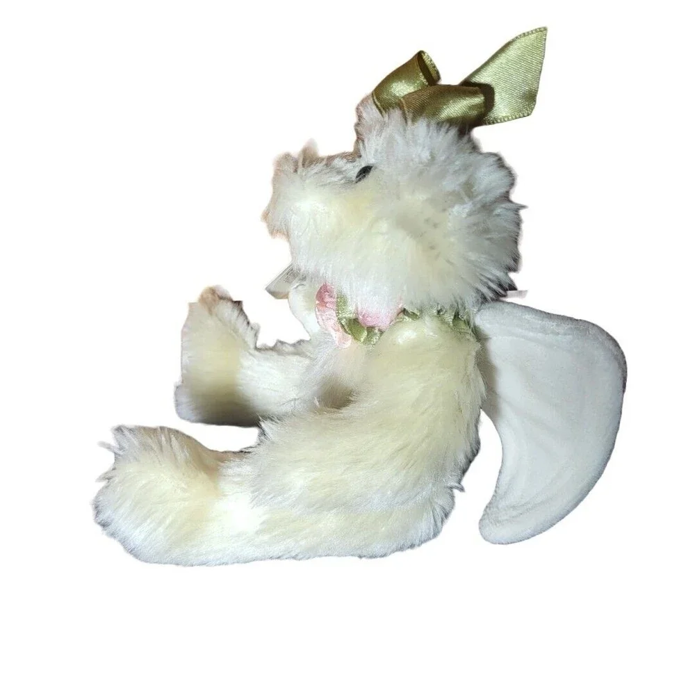 PBC International Sweet Treats Petite Angel w'kisses Cream Teddy Bear, 7